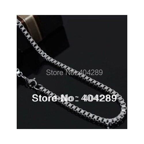 Wholesale 12pcs Mens Boys Ladies 1.5mm MINI Stainless Steel Box Chain Necklace