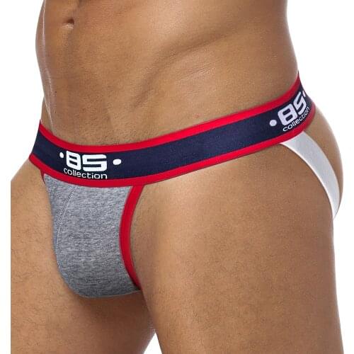 5 Colors Low Waist Sexy Men Underwear Briefs Gay Penis Pouch Wonderjock Mens Bikini Underwear Man Jockstrap Thongs G-Strings