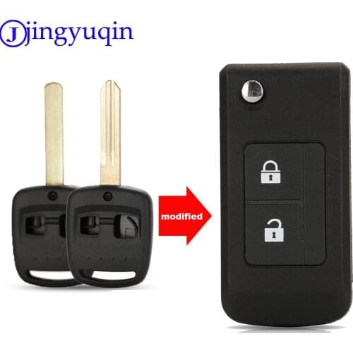 Jingyuqin 2 Buttons Replacement Modified Key Shell Case Fob fit for Subaru Forester Legacy Impreza Outback 2000 2001 2002
