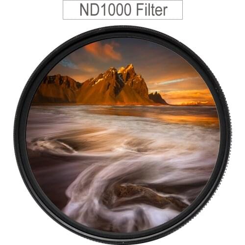 T&Y foto ND Filter 40.5mm 43mm 46mm 49mm 52mm 55mm 58mm 62mm 67mm 72mm 77mm 82mm 95mm ND1000 Neutral Density 3.0 Filter 10-Stop