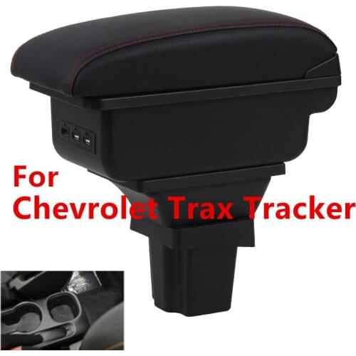 Storage Box for Chevrolet Trax Tracker / Holden Trax 2013-2017 Center Centre Console Armrest with Ashtray USB Charging