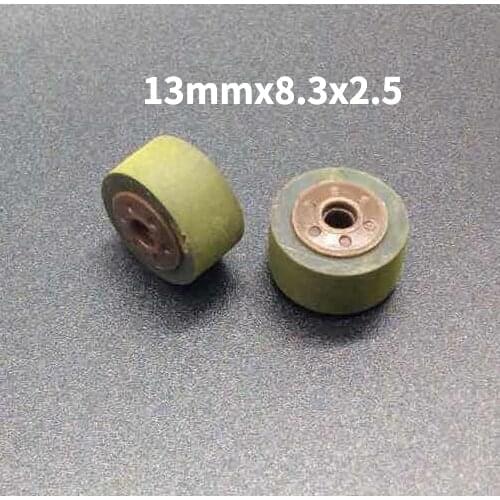 13mmx8.3x2.5 retractor press wheel belt pulley rubber audio pressure tape recorder cassette deck pinch roller Stereo player