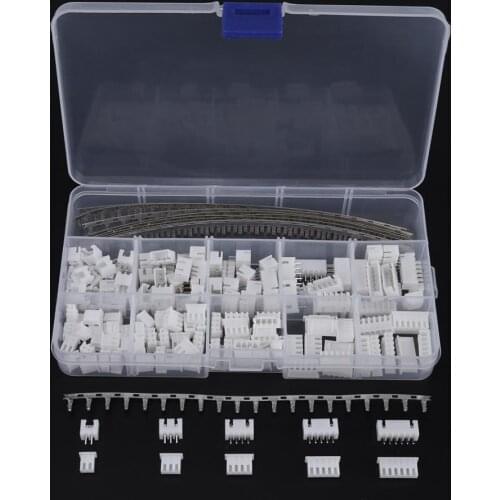 350pcs/Set 2.54mm 2/3/4/5/6Pin Wire Jumper Header Pin Connector Housing 18-26AWG