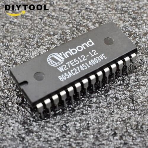 5PCS W27E512-12 W27E512-12A W27E512 EEPROM IC WINBOND Encapsulation DIP-28