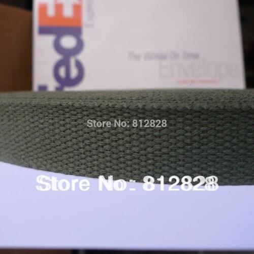 50 Yards 1'' 25mm #25 Army Green Webbing Wholesale