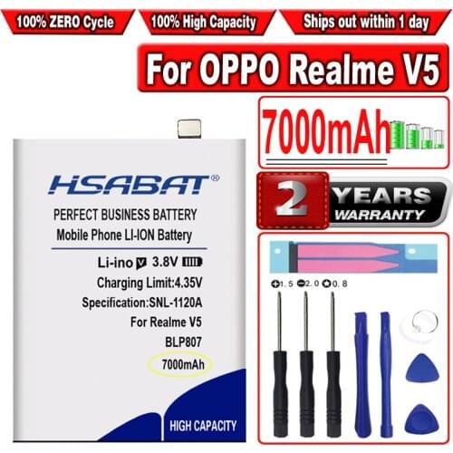 HSABAT 7000mAh BLP807 Battery for OPPO Realme V5