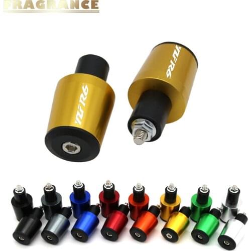 Motorcycle Accessories 7/8'' 22MM Handlebar Grips Handle Bar Cap End Plugs For Yamaha YZF R6 YZF-R6 YZFR6 1999-2018 2017 2016 15