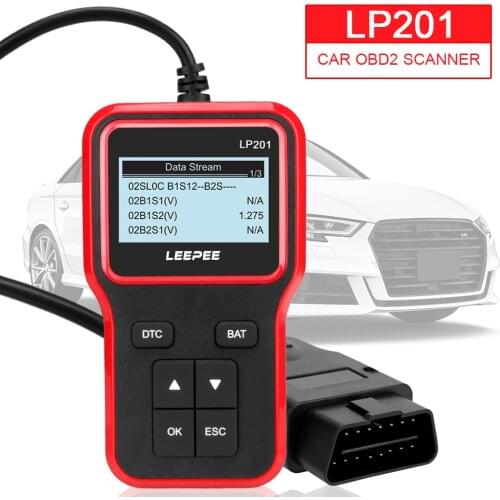 Auto Accessories Plug and Play OBD2 Code Reader Universal Digital Display Car Diagnostic Tool OBD 2 Scanner LP201