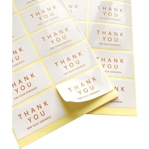 80pcs/lot Thank You For You DIY Scrapbooking Paper Stickers Cookie/Cake/Gift Labels Stickers Kitchen Sweets Party Seal Stickers