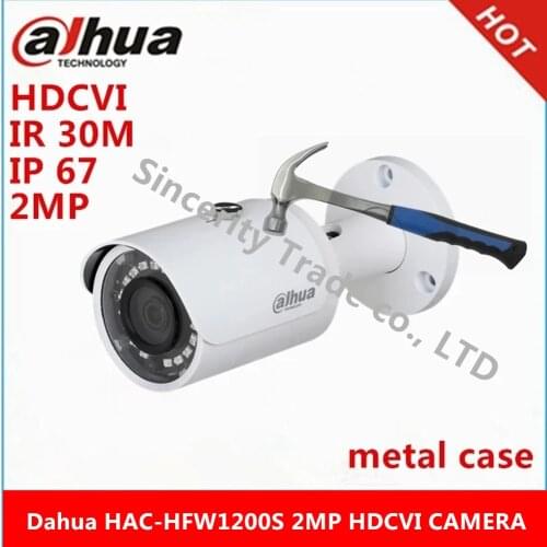 Dahua 2Megapixel metal case HAC-HFW1200S 1080P Water-proof IR30M Bullet HDCVI camera support XVR and HCVR