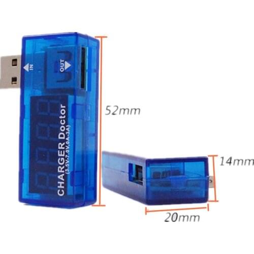 Digital Display Hot Mini USB Power Current Voltage Meter Tester Portable Mini Current and Voltage Detector Charger Doctor