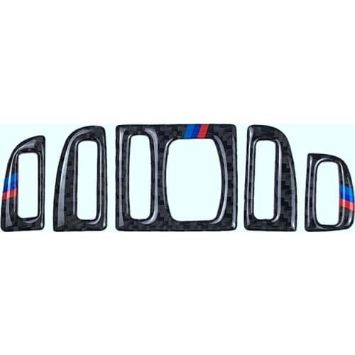 Carbon Fiber Trim Refit Decorative Air Outlet Conditioning Cover Stickers for Left Hand Driving BMW 5 series F10 2011-2017