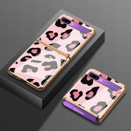 For Samsung Z flip mobile phone case 5g sm-f700n protective case f700electroplated glass f7070 folded up and down