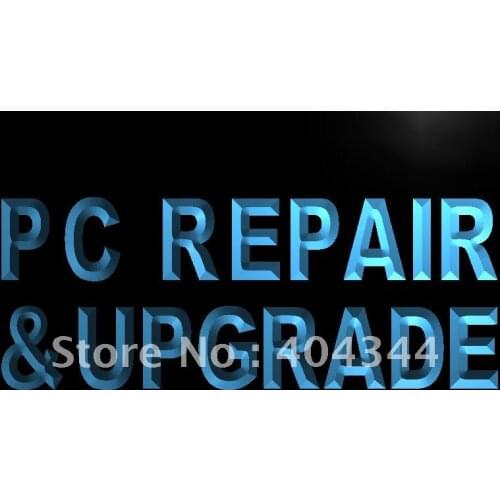 LB526- PC Repair & Upgrade Computer NEW LED Neon Light Sign home decor crafts