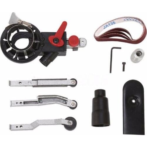 Mini Sander Machine Sanding Belt Adapter Head Convert Bandfile Belt Grinder for 115mm 4.5" and 125mm 5" Electric Angle Grinder