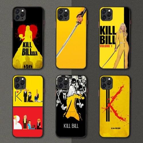 Soft Cover Kill Bill Shell Phone Case Black Transparent Matte For IPhone 7 8 11 12 S Mini Pro X XS XR MAX Plus Cover Shell