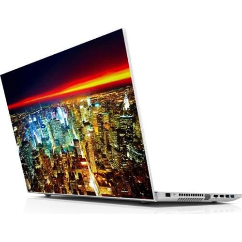 Sticker Master the Day in Town Sunset universal laptop skin for 13 14 15 15.6 16 17 19 "inc notebook decal for mac, dell, Acer, HP, Toshiba