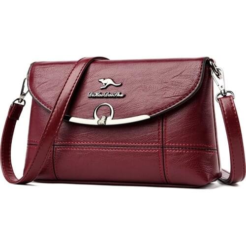 New High Qaulity Solid Crossbody Bags for Women Leather Soft Shoulder Bag Party Vintage Handbag Sac A Main Ladies Hand Bag 2020