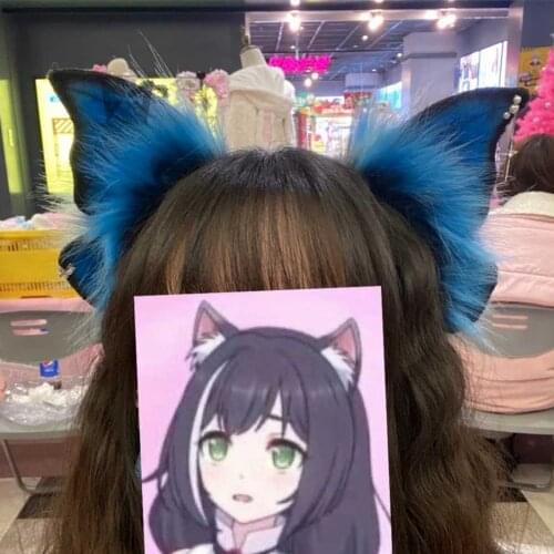 New Original Designing Blue Butterfly Printing Hairhoop Headband Hand-Made Work Costume Accessories Custom Made