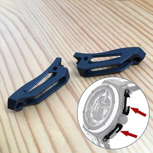 Plastic watch pusher protect guard for HUB Hu blot King Power 48mm 716 automatic watch