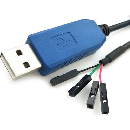 Prolific PL2303ta USB RS232 Adapter Cable PLC CPU MCU Firmware Update Flash Debug Wire