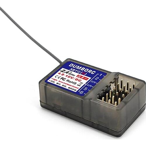 DUMBORC X6YC / X6YCG 2.4G 6CH Radio Control System Receiver for DUMBORC X6 Transmitter RC Nitro Car Control Part
