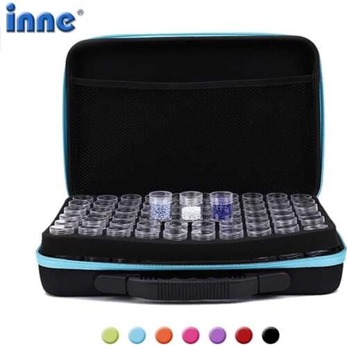 INNE 15/30/60/120 Bottles Diamond Painting Accessories Container Storage Bag Carry Case Holder Box Embroidery Tools Organizer