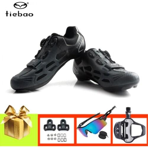 Tiebao Cycling Sneakers Road Add Pedals Sunglasses Men Women Sapatilha Ciclismo Outdoor Sport Riding Bicycle Shoes Self-Locking
