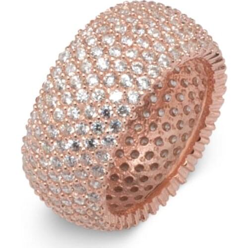 Handmade Women Silver Multi Stone Ring Seven Rows of Rings Silver Ring Wedding Engagement Accessories