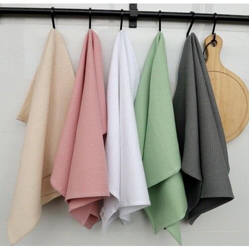 6pcs/lot Tea Towels Table Napkins Western Dinner Serviette Home Cleaning Cloth Kitchen Dishcloth 45x65CM