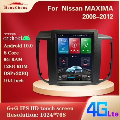 For Nissan MAXIMA 2008-2012 car smart multimedia video player GPS navigation radio Android 10 4G full Netcom built-in Carplay