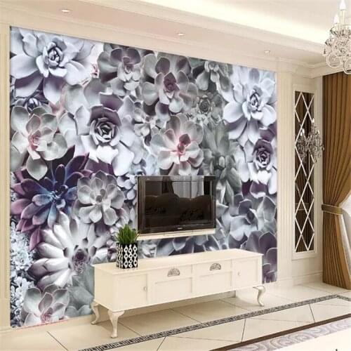 Beibehang Custom 3d mural European retro vintage floral atmosphere wall living room bedroom papel de parede restaurant wallpaper