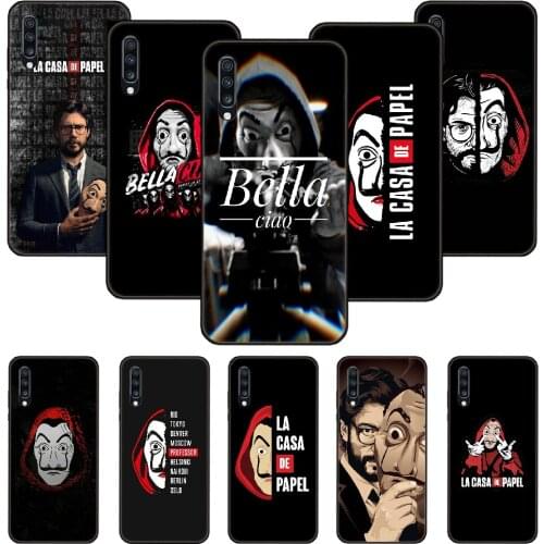 Phone Case For Samsung Galaxy A 50 51 71 70 7 5 10 20 30 40 41 21 S E Black Cover Funda Fashion Spain Tv Money Heist House