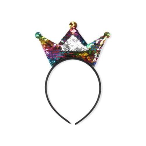 10pcs/lot creative style children Sequin Crown Hairband girl fashion christmas crown headbands