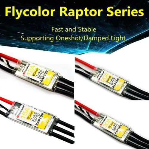 Flycolor RAPTOR BLHeli F330 12A 15A 20A 30A ESC OPTO 2-4S For RC Multicopter