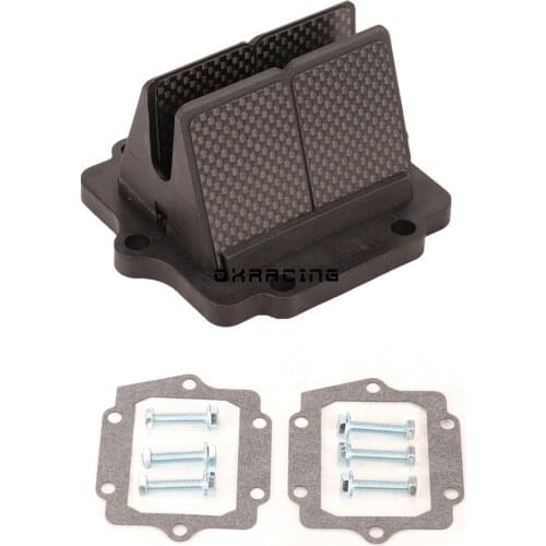 Motorcycle Carbon Fiber Reed Valve For KA.WASAKI KDX200 KDX220 Ninja KRR KRZ150 Ninja KRR ZX150 For VForce3 V313A All Year