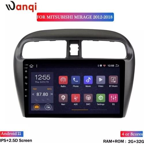 Hot Sale 9 Inch Android 8.1 Car Dvd Gps Player For Mitsubishi mirage attrage 2012-2018 built-in Radio Video Navigation Bt Wifi