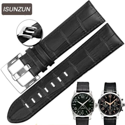 ISUZUN Genuine Watch Strap 20/22 MM Time Walker 9670 Watchband Mesh Bracelet Strap Replacement Wrist Watchband +Tools