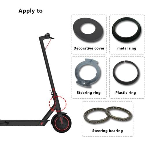 6Pcs/Set Scooter Steering Bearing Set for Xiaomi M365/M365 Pro Electric Scotter Metal Bearing Ring Kit Replacement Accessories
