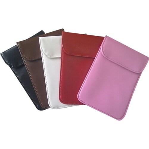 Max Support 5.3inch Smartphone Mobile Cell Phone PU Leather Case RF Signal Blocker Anti-Radiation Shield Case Bag Pouch