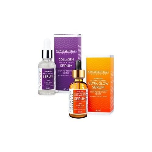 New Essentials Vitamin C + Collagen Serum Set of 2