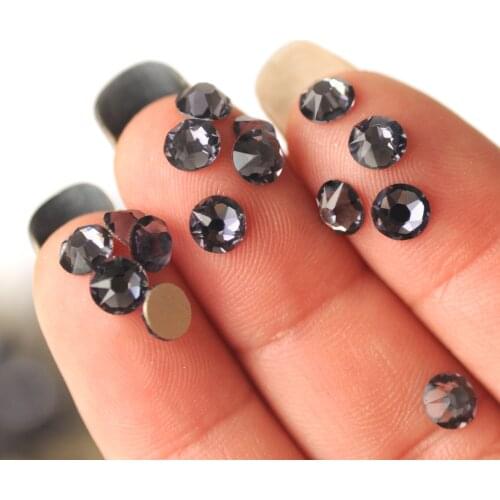 New 2088 Cut Tanzanite Non Hotfix 16 Facets 8 big + 8 small Nail Art Rhinestones for Nails DIY Phone Case