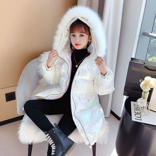New Baby Girls Jacket Outerwear Kids Fashion Coats Warm Hooded Down Cotton Winter No Wash Thicken Girl Parkas Children Clothing