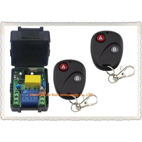 New AC220V 1CH RF Wireless Remote Control Switch System Transmitter with Two-button Receiver Smart Home Switch