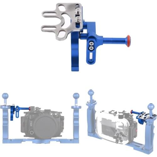 PULUZ Aluminum Alloy Shutter Release Trigger Extension Adapter Lever Mount for Underwater Arm System With Hexagon screwdrivers