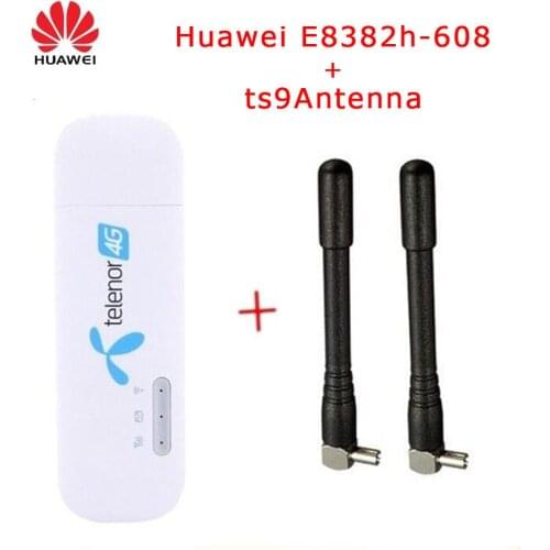 Unlocked Huawei E8372 ( plus a pair of antenna) LTE USB Wingle LTE 4G USB WiFi Modem car wifi E8372h-608 E8372h-153