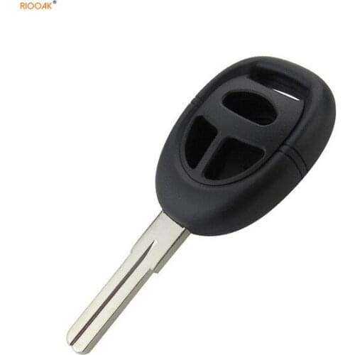 RIOOAK New Key Shell For SAAB 3 Button Remote Key Blank Blade Replacement Auto Car Key Case Cover Fob For SAAB Key Shell No Logo