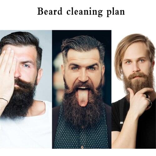 High Quality Soft Boar Bristle Wood Beard Brush Hairdresser Shaving Tool Men Mustache Kit With Gift Bag Beard Hair Set