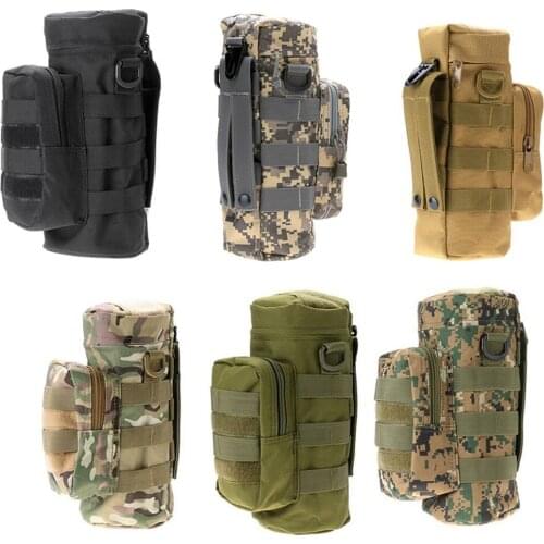 Outdoors Molle Water Bottle Bag Pouch Tactical Gear Kettle Bag for Army Fans Climbing Camping Hiking Bags