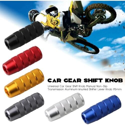 95MM Universal Non-Slip Gear Shift Knob Manual Transmission Aluminum knurled Shifter Lever Knob
